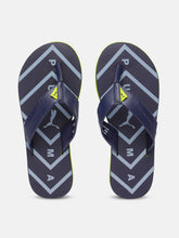 Load image into Gallery viewer, 04f8d3a4-df51-4911-882c-58a7fa264a0c1637329069814-Puma-Unisex-Navy-Blue-Colourblocked-Thong-Flip-Flops-4811637-1.jpg
