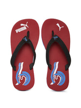 Load image into Gallery viewer, 11474965799780-PUMA-Men-Black-Red-Wave-II-DP-Flip-Flops-9231474965799707-1.jpg
