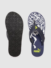 Load image into Gallery viewer, 1488ae28-45a0-4974-a238-acb5e4232c611599902983235-Puma-Men-Grey-Blue-Printed-Thong-Flip-Flops-798159990298237-4.jpg
