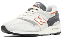 Load image into Gallery viewer, With Original Box -  New Balance 997 Series Retro Low Top Casual Unisex White Gray Orange Made In Usa &#39;White Gray Orange&#39; M997CSEA
