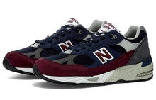 Load image into Gallery viewer, With Original Box -  New Balance 991 Made in England &#39;Navy Burgundy&#39; M991RKB
