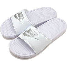 Load image into Gallery viewer, By_Rich_Ale_slipper_style_hawai_ #Nike Womens Benassi JDI White/Silver - (343881 102) - WT - R2L15
