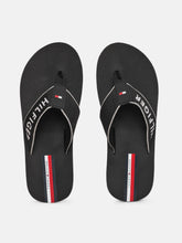 Load image into Gallery viewer, 2809a6ca-ab35-492a-8918-b35d303eafae1628665362832-Tommy-Hilfiger-Men-Black-Printed-Thong-Flip-Flops-7321628665-1.jpg
