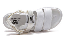 Load image into Gallery viewer, With Original Box -  New Balance Stripes Casual Style Unisex Logo Sandals White SD3205ECC
