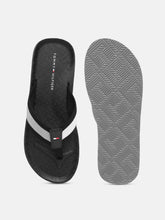 Load image into Gallery viewer, 3ff06e9e-a8ba-493f-b31e-6883c4975fff1628662150679-Tommy-Hilfiger-Men-Grey-Black-Solid-BEACH-Thong-Flip-Flops-4.jpg
