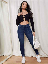 Load image into Gallery viewer, Basic Sensational High Rise Stretchable Causal Jeans For Women&#39;s
