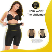 Load image into Gallery viewer, 4-in-1 Shaper - Quick Slim Shape Wear Tummy, Back, Thighs, Hips - Black/Efffective Seamless Tummy Tucker
