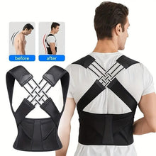 Load image into Gallery viewer, Adjustable Back Posture Corrector/ Slouching Relieve Pain Belt Women Men
