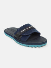 Load image into Gallery viewer, 57275286-5b5c-403d-bc3f-456a89b407d71633092327148-Tommy-Hilfiger-Men-Navy-Blue-Sliders-7741633092326638-2.jpg
