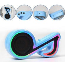 Load image into Gallery viewer, Arsha lifestyle Mini Portable Music Note Shape Speaker Subwoofer Colorful Musical Note LED Lighting Sound For Creatives Gift Computer Phone Sound Equipment
