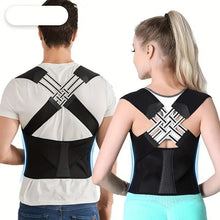 Load image into Gallery viewer, Adjustable Back Posture Corrector/ Slouching Relieve Pain Belt Women Men
