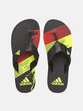 Load image into Gallery viewer, 6f0b1199-6dc8-4e71-9661-a8205d75037a1628505574659-ADIDAS-Men-Black-Fluorescent-Green-Thong-Flip-Flops-3616285-1.jpg
