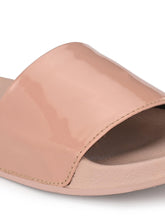 Load image into Gallery viewer, BUCIK Women&#39;s Synthetic Leather Slip-On Casual Sliders
