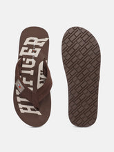 Load image into Gallery viewer, 7ccbca81-6c3c-4d2b-bf13-26124c9ce1f31628662114526-Tommy-Hilfiger-Men-Brown-Printed-BEACH-Thong-Flip-Flops-4671-4.jpg
