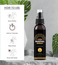 Load image into Gallery viewer, Ayurjeet Hair Removal Spray for Men and Women 100 ml - Painless Removal of Unwanted Body Hair - Smooth Hands - Soft Legs - Clean Armpit Spray��(100 ml)
