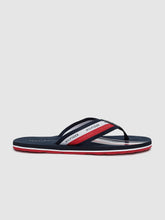 Load image into Gallery viewer, 914963bf-8082-4798-a3ca-9bf0b473e8791592207294442-Tommy-Hilfiger-Men-Navy-Blue-Red-Striped-Thong-Flip-Flops-7-3.jpg
