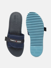 Load image into Gallery viewer, 977e128c-a812-4f08-a140-c84853b4019e1633092327132-Tommy-Hilfiger-Men-Navy-Blue-Sliders-7741633092326638-4.jpg
