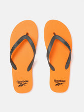 Load image into Gallery viewer, a8c159a2-0541-497b-bc9c-234c4c93a4761590468472346-Reebok-Men-Charcoal-Orange-Solid-Thong-Flip-Flops-485159046-1.jpg
