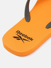 Load image into Gallery viewer, c1c497bc-28d9-4ad8-b23b-7d460a83e3541590468472188-Reebok-Men-Charcoal-Orange-Solid-Thong-Flip-Flops-485159046-4.jpg
