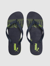 Load image into Gallery viewer, db80c113-a2bd-4ccf-be73-92d88d4d50961630918172689-Puma-Men-Navy-Blue-Green-Neon-5-IDP-Printed-Thong-Flip-Flop-1.jpg
