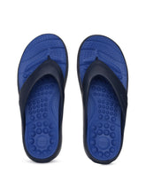 Load image into Gallery viewer, de7b3b44-27bf-41de-bd5a-9cb11329ff591549963567724-Crocs-Unisex-Black-Navy-Blue-Solid-Thong-Flip-Flops-4515499-1.jpg
