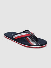 Load image into Gallery viewer, e4899d48-57d8-4a8c-b866-f3ab1ec929181592207294509-Tommy-Hilfiger-Men-Navy-Blue-Red-Striped-Thong-Flip-Flops-7-2.jpg
