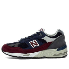 Load image into Gallery viewer, With Original Box -  New Balance 991 Made in England &#39;Navy Burgundy&#39; M991RKB
