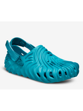 Load image into Gallery viewer, By_Rich_Ale_slipper_style_hawai_ Stylish Trendy White Canvas Elegant Grey EVA Elegant Yellow EVA  X SALEHE BEMBURY POLLEX CLOG ‘TURQ TONIC/ TIDE
